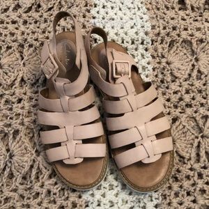Clark’s pink strappy sandals